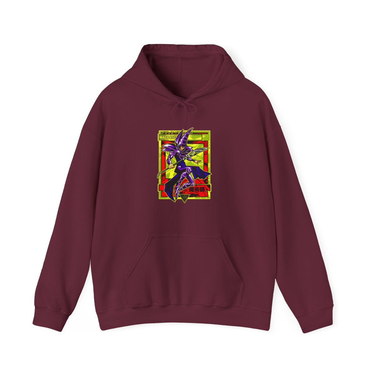 Yu-Gi-Oh Dark Magician Hoodie Classic Spell Jumper | Yu-Gi-Oh! - alternate angle 3, merchandise